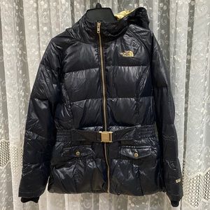Black The North Face gırls wınter jacket